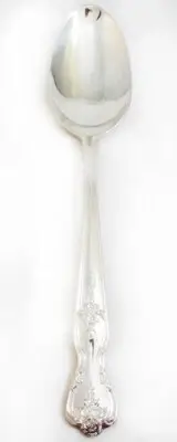 MAGNOLIA Silver Plated by Rogers 1847 Serving Spoon 8.5" NEW NEVER USED