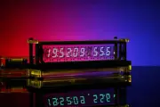 Desktop VFD Clock Digital LED Clock Home Clock VFD Screen Temperature Humidity
