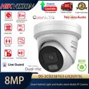 Hikvision 4K 8MP ColorVu 3.0 DS-2CD2387G3-LIS2UY/SL Dual Light Dual MIC Camera