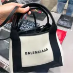 二手 巴黎世家 帆布包 BALENCIAGA 購物袋 XS 手提包 肩背包 托特包 子母包 單肩包 390346