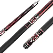 AB Earth 58" Pool Cue Stick Canadian Maple 13mm Tip Billiard Cue with Irish Linen Wrap