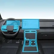 Car Interior Film Dashboard Piano Board Shift Center Console Anti-Scratch Transparent TPU Protection Film,for Polestones 01 2023-2025 (Style for LHD)