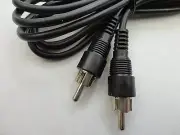 6 Foot RCA Male Plug to RCA Male Plug Audio Extension Cable