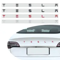 在飛比找蝦皮購物優惠-全新升級汽車造型 3D 金屬適用於特斯拉貼紙 Model S