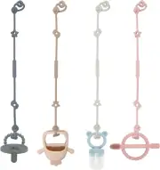 Toy Safety Straps, Conch Design Silicone Adjustable Baby Pacifier Teether Straps