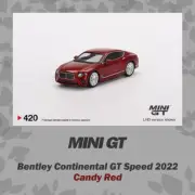 MINI GT 1:64 Bentley Continental GT Speed 2022 Candy Red LHD in box