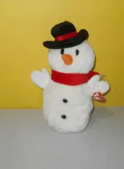 SNOWBALL the Snowman Ty Beanie Buddies Buddy Soft 13" Bean Plush w/ Tag