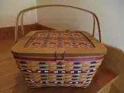 Longaberger Patriotic Square Picnic Basket Set Club Limited *shipping included!*