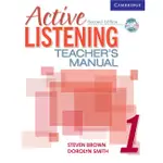 <麗文校園購>ACTIVE LISTENING 2/E（教師手冊）TEACHER’S MANUAL WITH QUIZZES AND TESTS AUDIO CD