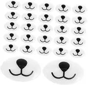 Kisangel 100pcs Nose Doll Mouth Nose for Stuffed Animals Fill Stuffed Animals Safety Materials Animal Nose Doll Making Supplies Nose for Crochet Animals Nose Decoration White Acrylic