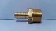 Brass 1/2" ID Hose Barb 3/4" NPT Fitting Coupler Air Fluid Fuel Gas Liquid Water