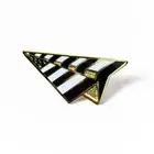 Roc Nation Paper Planes Cap/Hat Pin - Jay Z - Black/White & Gold "Pin Only"