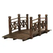 Wooden Rustic Bridge Outdoor Yard Garden Decor
