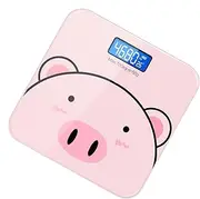 Digital Bathroom Scales,Digital Weight Scale Accurate Smart Bathroom Scale - Cartoon USB Charging Body Scale Automatic Weighing Scale for Women & Men