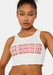Eyes Down Here Crop Tank
