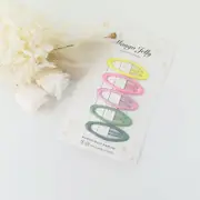 MANGO JELLY Butter Cream Hair Clips Collection - Candy Oval - Twin Pack