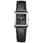 [Citizen] Eco-Drive Waterproof Apple Leather Square Collection Black Whit_