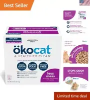 Premium 14.8 lbs Natural Wood Cat Litter - Clumping, Low Tracking & Unscented