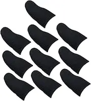 LALAFINA 10Pcs Sweat Finger Sleeves for Mobile Gaming Breathable Elastic Thumb Covers Oil Slip Design for Touch Screen Use Enhance Your Game Performance