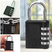Combination Padlock 4-Digit Outdoor Weatherproof Security School Lock Travel