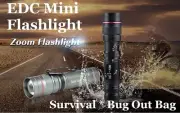 Mini LED Flashlight Adjustable Telescopic Beam 4 Modes EDC Must Have...