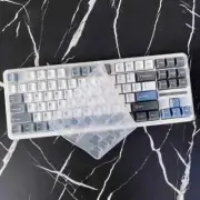 Transparent Clear Silicone Keyboard Cover Film Protector For Aula F87 Pro