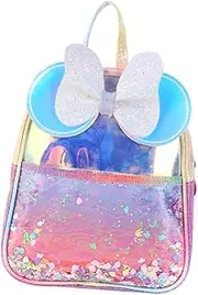 [Holibanna] Sequins Kindergarten School Bag Bowknot Backpack for Toddlers Girls School Backpack Water Resistant Laptop Bag Ergonomic Backpack