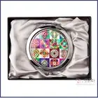 [Antique / Vintage] Compact Cosmetic Makeup Hand Round Purse Pocket Mirror M-O-P