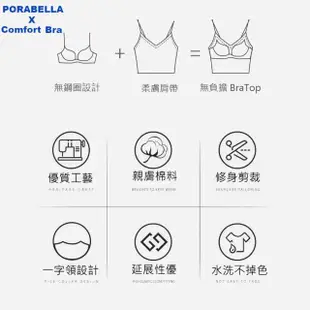 【Porabella】小可愛背心 U領 胸墊背心 運動上衣 瑜珈內衣 bra top 無鋼圈內衣 性感內衣 無痕內衣YOGA BRA