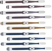 GANAZONO Ergonomic Handle Toothbrush Replacement Heads 10pcs Soft Silicone Household Toothbrush Heads Random Color