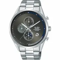 在飛比找momo購物網優惠-【ALBA】Tokyo Design 原創計時手錶鋼帶男錶4