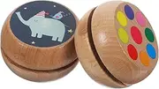 Vaguelly School Supplies 2pcs Wooden Balls Unisex Finger Plaything Improve Hand-Eye Coordination
