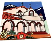 Trivet San Antonio 3rd Mission Ceramic Trivet/Wall Hanging