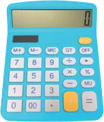 Crest Desktop Calculator (Blue)