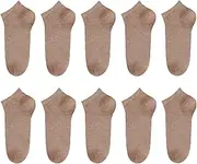 [FeinYee] Ankle Socks for Women Non Slip Socks Slim-fit Non Slip Moisture Wicking Short Socks Classic Low Cut Casual Socks
