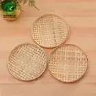 Bamboo Products Fried Food Fruit Storage Basket Bamboo Sieve Food Tray Dustpan