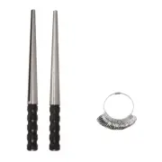 Steel & Aluminium Ring Mandrels & 32 Ring Set Jeweller's Ring Sizing Durston