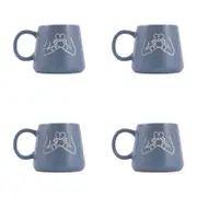 4PK Splosh Heartfelt Family 440ml Stoneware Mug Coffee/Tea Cup - Blue