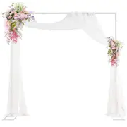 2M White Metal Square Wedding Arch Backdrop Flower Stand for Party Decoration
