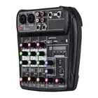 Compact Sound Mixing Console Digital Audio Mixer 4-Channel MP3 USB L5K0