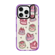 iPhone 16 Pro Impact Ring Stand Case MagSafe Compatible Vintage Cake
