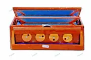 Treditonal Handmade Shruti Box Swar Peti Swarpeti Natural Wood 12 notes musical