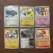 Pokemon Bundle Lot of 6 Reverse Hollow Insert Cards Rare