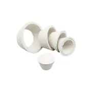 LabZhang 9 Count Buchner Funnel Flask Adapter Set,Filter Cones White