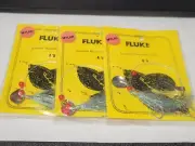 3 NJ Hand Tied 2/0 Hook w/Pale Blu Mylar-Beads-Spinner Fluke/Summer Flounder Rig