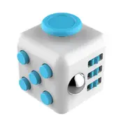 Fidget Cube White & Blue - Fidget Toys Australia