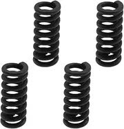 YINETTECH 4Pcs Tremolo Arm Tension Springs 10x4mm Electric Guitar Jack Spring Socket Tension Spring Guitar Bridge Spring Compatible with Fender Stratocaster