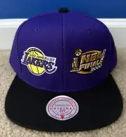 Mitchell & Ness Los Angeles Lakers Dual Whammy 2000 Finals Adjustable Snapback