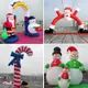 充氣爬墻聖誕節聖誕老人氣模卡通裝飾人偶雪人聖誕樹定製美陳拱門