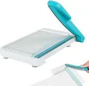 Paper Trimmer Cutter, 6-Inch Small Paper Slicer with Grid Panel Scale, Portable Anti-Slip Base Paper Cutting Board, Multifunctional Cardstock Cutter for Cards, Scrapbooking
